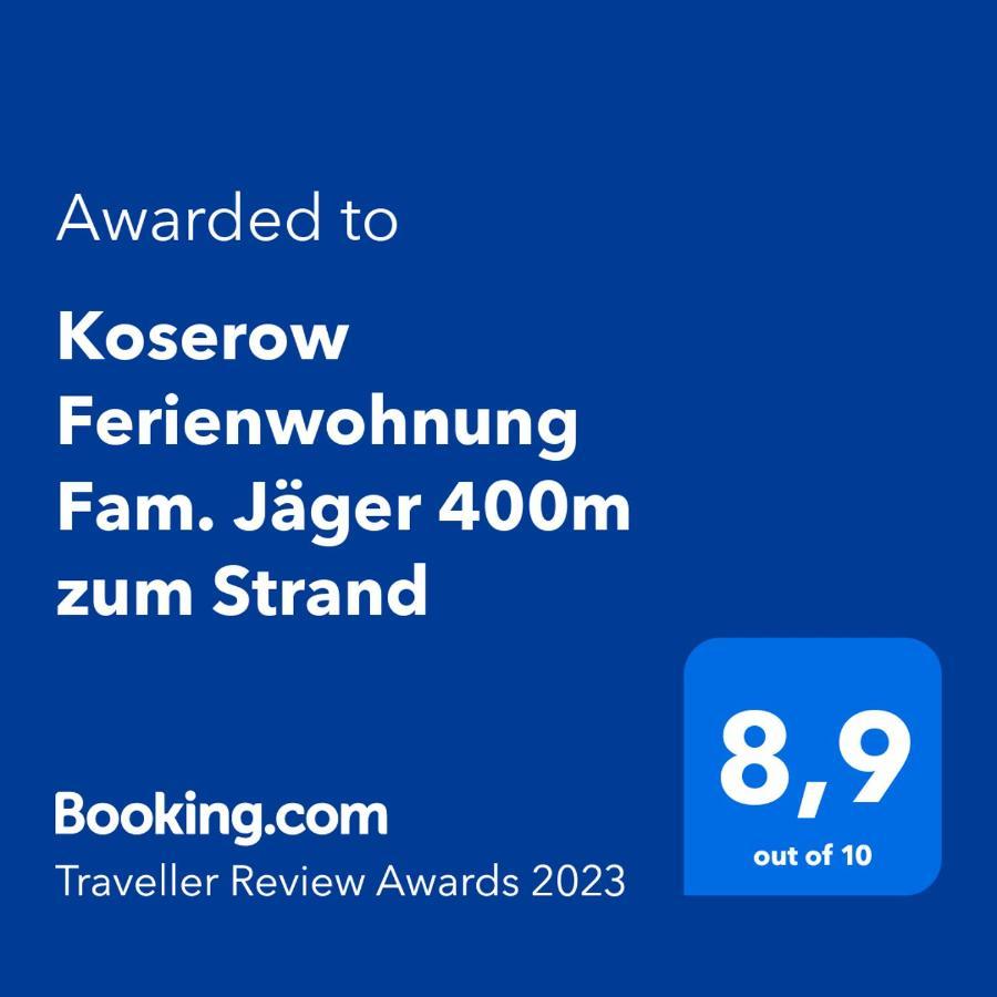 Koserow Ferienwohnung Fam. Jager 400M Zum Strand Екстериор снимка